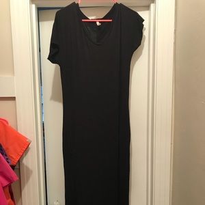 Black floor length dress